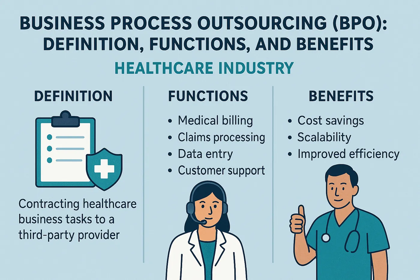 Business Process Outsourcing (BPO): Definition, Functions, and Benefits in Healthcare Industry