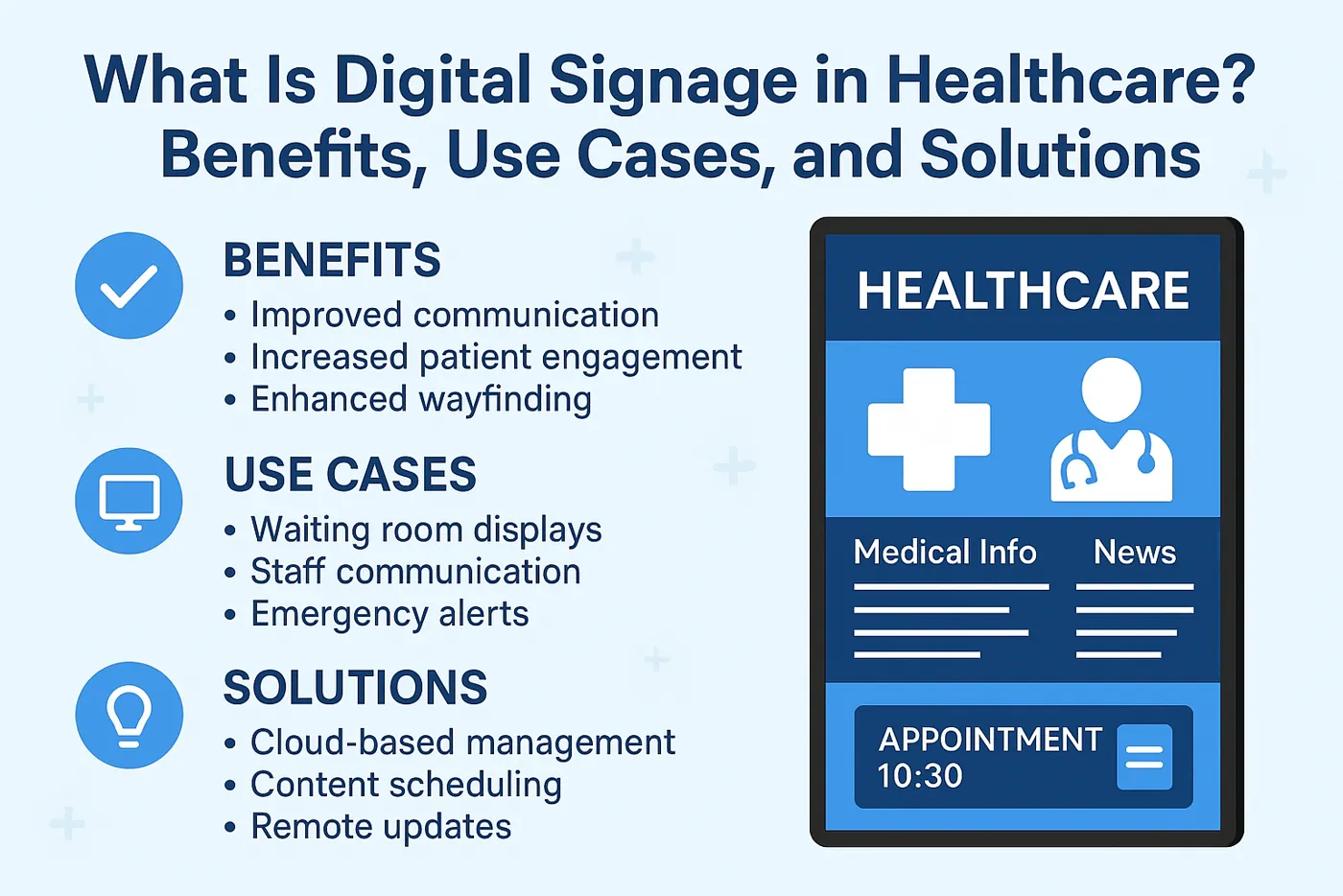What Is Healthcare Digital Signage? Benefits, Use Cases, and Solutions