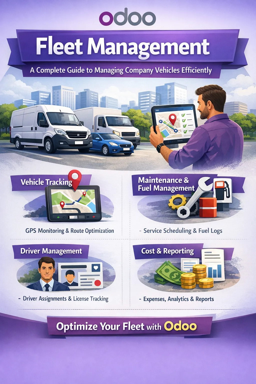Odoo Fleet Management: A Complete Guide to Managing Company Vehicles Efficiently